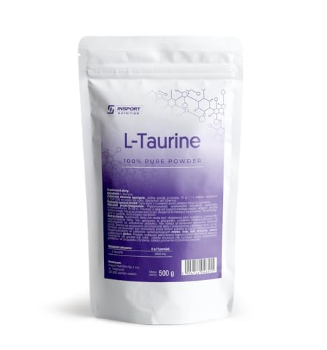 Taurine pure en poudre | Acide aminé pour énergie, endurance et récupération 500 Grammes – INSPORT