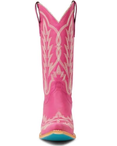 Lane Women's Lexington Tall Western Boot Snip Toe Hot Pink 9 1/2 M US4