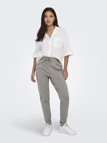ONLY Damen Onlpoptrash Life Easy Col Pant PNT Noos Regular Fit Hose Mit Kordelzugverschluss Für Lounge Und Freizeit, Bungee Cord,XS / 32L – Ansicht 3