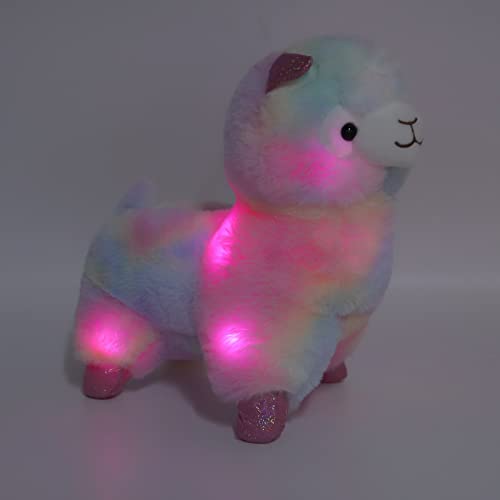 Miokycl Alpaca Peluche LED Peluche Colore