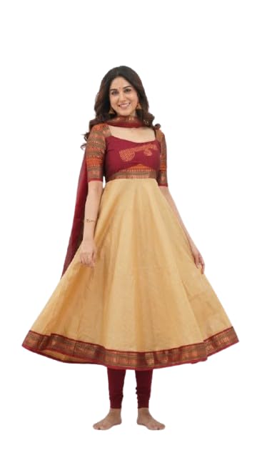 Fully Stitched Anarkali Long Dress with Duptta Set-image-26