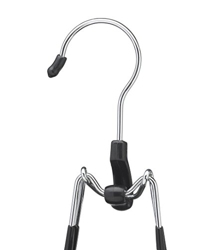 Whitmor Skirt And Slack Hanger Set Of 2 Chrome / Black #TOP2