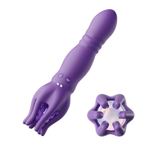 Guspiun Multifunktionales Sexspielzeug für Paare mit 9 Vibrationsmodi und 3 Stoßfunktion, Dildo Vibratoren G-Punkt Klitoris Stimulator Penis Trainer, Erotik Vibratorensets für Paare