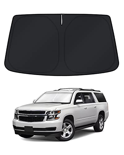 KUST Windshield Sun Shade for 2015-2020 Chevrolet Chevy Suburban/Tahoe, GMC Yukon XL, Yukon Denali...