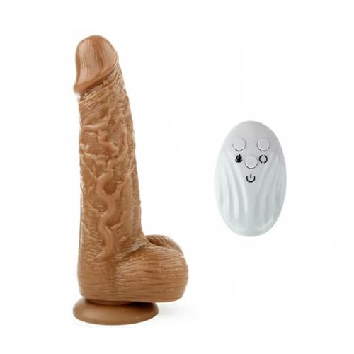 8" Realistic Vibrating Dildo Warm Thrusting Dildo Penis Vibrator Sex Toys for Women Masturbator with Remote Control…
