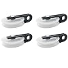 CHENJIN 4PCS 2-1/2 inch Nylon Clothesline Pulley Outdoor Pulling Rope Plastic Kit for Hanging Heavy Objects Clothes