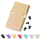 BZGREEN RMR Cover Plate for Glock 17 19 26 Cut Slides Anodized Aluminum (Tan)