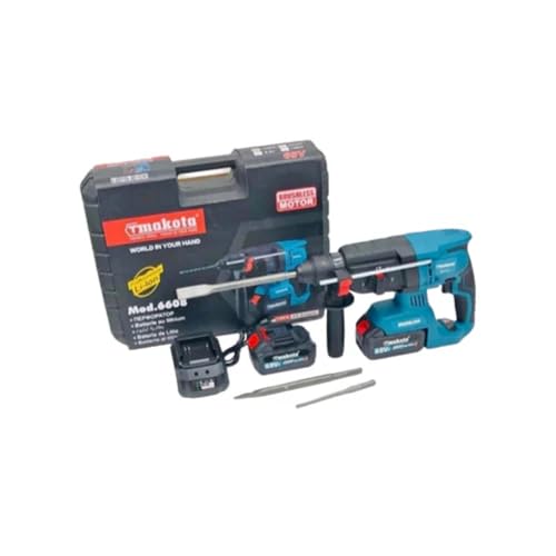 Tassellatore Professionale 68v Doppia Batteria,Tassellatore,Demolitore, Scalpellatore,Trapano a Percussione Batteria, Martello Perforatore Ideale per Fai-da-te e Lavori Edili