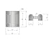 SK2-010 Industrial Electric Cabinet Box Butt Hinge for Cambnet Box Door 1Pcs