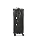 DELSEY PARIS Helium Aero Hardside Expandable Luggage with Spinner Wheels, Brushed Charcoal, Checked-Large 28 Inch