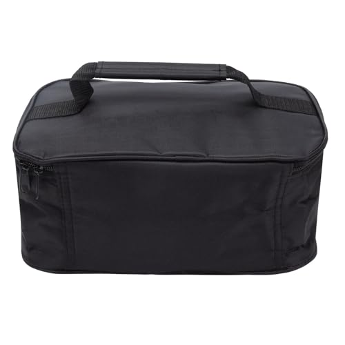 Tomvorks Mini Microondas de Automóvil Portátil, Horno Eléctrico de 12 V Caja de Alimentos de Calefacción Rápida 90W, Picnic de Viaje Ligero Cocina Negra, Alcanza 70 ℃ en Minutos,