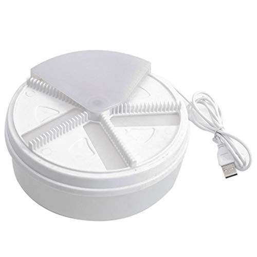 MRlegendary Fly Flycher Killer Eléctrico Dispositivo Automático De Trampa De Moscas Flycatcher Alimentado por USB Flytrap con Batería/Fly Catcher Alimentado por USB para El Hogar Hotel Interior