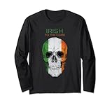 Photo Gallery bandiera irlandese skull design, ireland st patricks day maglia a manica Photo Gallery bandiera irlandese skull design, ireland st patricks day maglia a manica