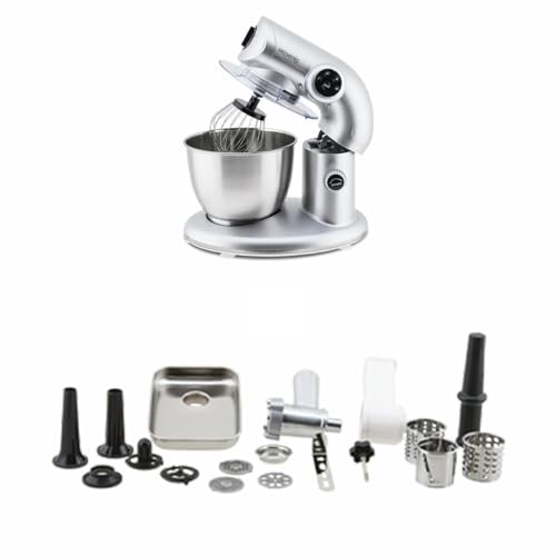 H.Koenig KM80s Robot Pétrin Multifonctions Gris et AC8 Accessoires pour KM80s