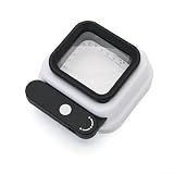 Lente d'ingrandimento pieghevole portatile, tripla lente 10x/15x/20x con scala staccabile da 0,5 mm, manico girevole a 180°, rilevamento banconote 4 LED + UV, per riparazioni e ispezioni elettroniche