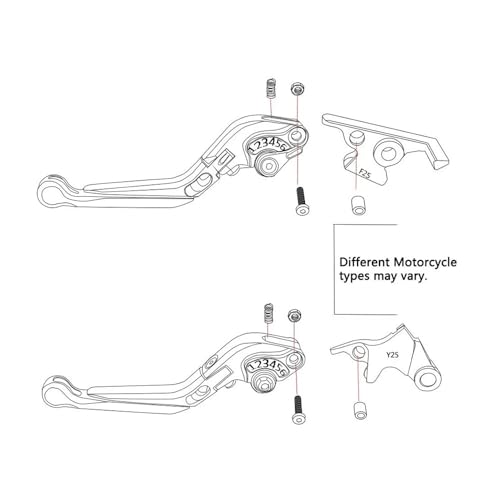 Leviers de frein embrayage moto NK250 commande réglable 2023