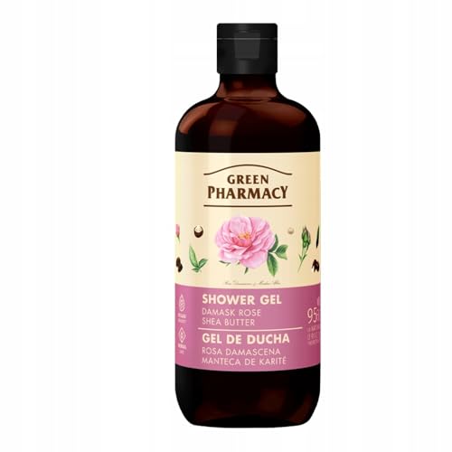 Geern Pharmacy - Gel de Ducha Rosa de Damasco y Manteca de Karité - 500ml - Revitaliza y Cuida la Piel.