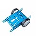 Produktbild Flechae Neue DIY Aluminium Legierung Trolley Roboter Auto Intelligente Auto Chassis Legierung Chassis 2-rädern Trolley(White-Blue)