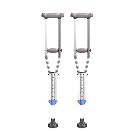 Béquilles réglables pour les aisselles en acier inoxydable hauteur 5'