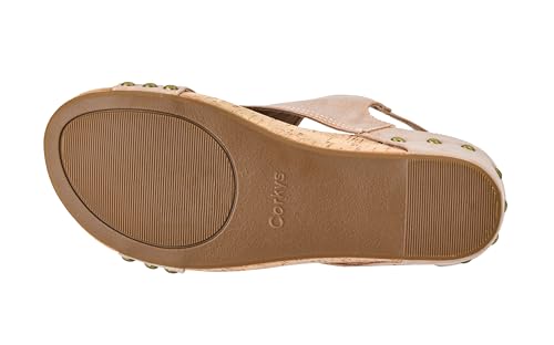 Image of Corkys Footwear Womens Carley Wedges, Featuring Corkys EVA Foam Cushioned Insoles, A 2.5 Inch Heel, Lightweight For All Day Wear, And Hook And Loop Closure