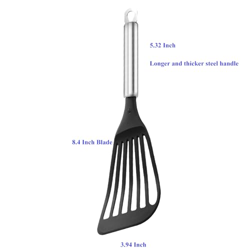 Image of Tenta Kitchen Flexible Fish Turner Spatula, for Fish /Egg /Meat /Dumpling Frying