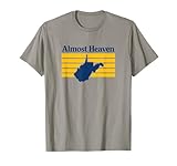 Almost Heaven West Virginia Retro T-Shirt