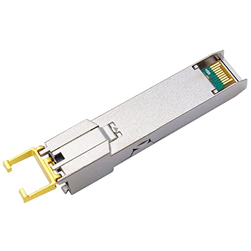 Image of 10GBase-t, SFP-10G-T Optical Module, 10G SFP to RJ45 Conversion Module,Adaptive 10G /5G /2.5G /1G,Support DDM, for Network Switch Cisco TPLINK Ubiquiti UniFi BDCOM QNAP ASUS, 30m,AQR113C chip