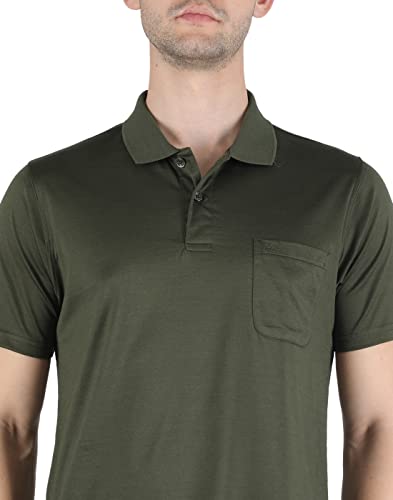 Image of Monte Carlo Mens White Plain Collar T-Shirt |22203606-1