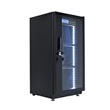 Fkstyle【大切なカメラをカビから守る】 防湿庫 35L 52L カメラ防湿庫 ペルチェ式 ドライボックス デジタル湿度計 静音 省エネ 鍵付き カメラ保管庫 カメラ収納ケース 一眼レフ レンズ 保管 (52L)