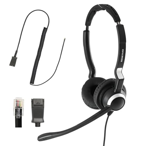 Amazon.co.jp: GENETIVE（ジェネティブ） 電話機 ヘッドセット 両耳