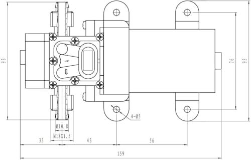 Pompe à diaphragme 24V 100 PSI CYBERNOVA pour l'irrigation du jardin