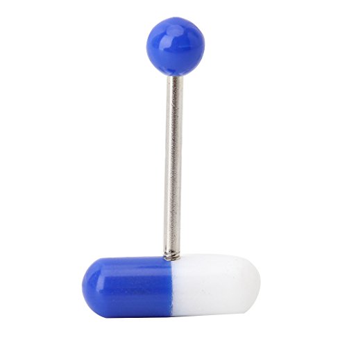 Funnyday 16Pcs Assorted Colorful Tongue Nipple Bar Ring Barbell Piercing #TOP5