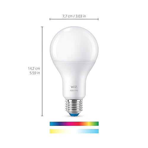 Image of Wiz Wi-Fi 100W Colour Smart Bulb A67 E27