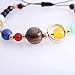 ATIMIGO 2 Pack Solar System Bracelet Universe Galaxy The Eight Planets Guardian Star Natural Stone Beads Bracelet Bangle Gifts for Women Men