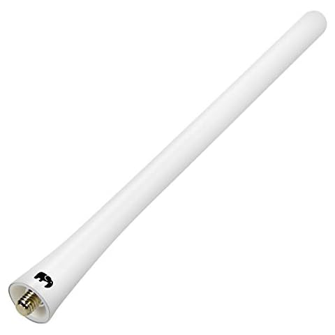 ONE250 7" inch Flexible Antenna, Compatible with Ford F-Series (F-150 F-250 F-350 Super Duty Ford Raptor Ranger Trucks 1997-2024) - Designed for Optimized FM/AM Reception (White) Cover