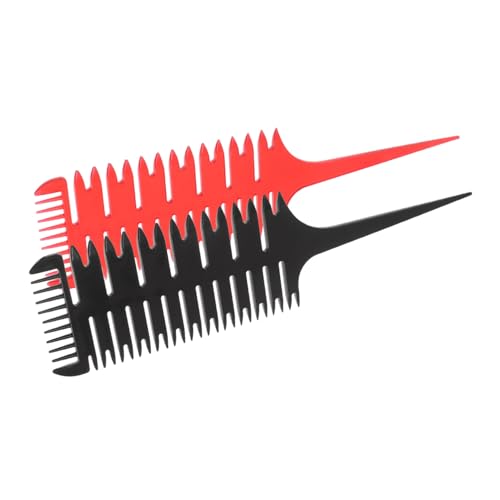 HAPINARY 2 Pezzi Pettine Professionale Per Colorazione Chioma Styling Per Salone Di Barbiere Denti Di Precisione Separazione Mèches
