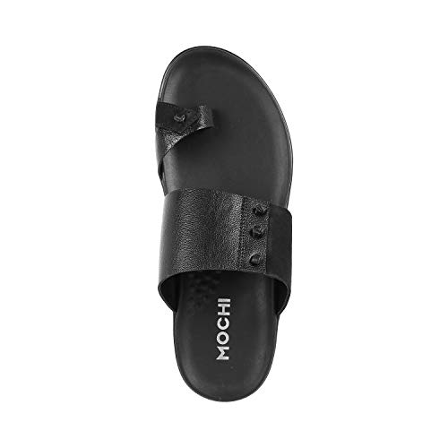 Image of Mochi Mens Leather Slippers