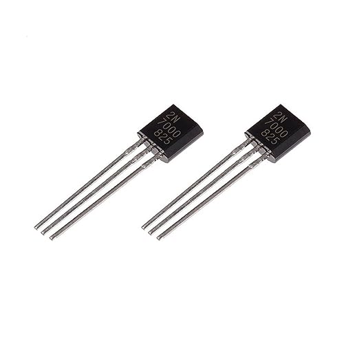 ALcorY 10 PCS 2N7000 Señal pequeña 200 MAmps, 60 voltios Transistor de Canal N TO-92 TO92 IC