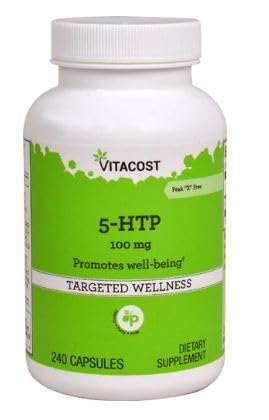 Vitacost 5-HTP - 100 mg - 240 Capsules Vitacost 5-HTP - 100 mg - 240 Capsules