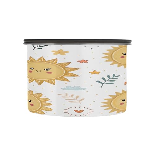 Envase hermético de café de acero inoxidable 17 oz