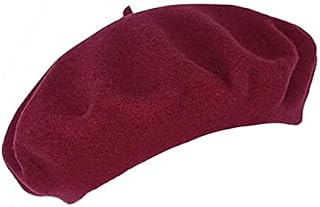 RuiChy Women Vintage French Beret Beanie Elegant Soft Stretchy Cap Lightweight Classic Solid Winter Hat