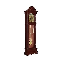 Coaster Home Furnishings Grandfather Clock with Chime Brown Red and Clear, Cherry, 10 " D x 22 " W photo Coaster Home Furnishings Grandfather Clock with Chime Brown Red and Clear, Cherry, 10 " D x 22 " W