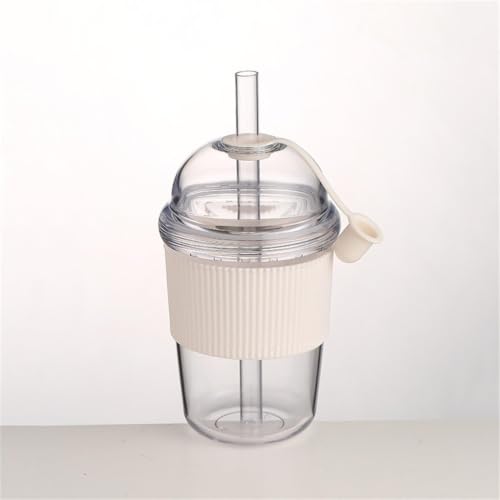 Botella de agua hermética alimentaria tipo vaso reutilizable para té y leche 7