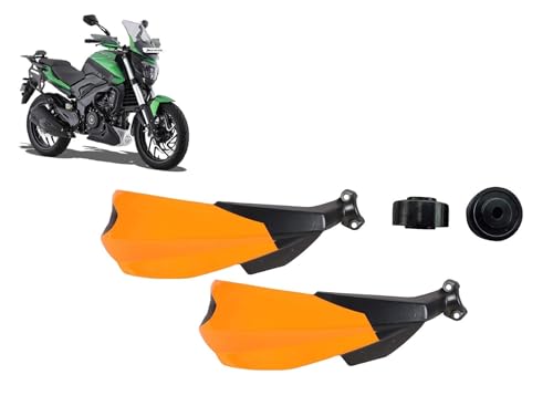 Image of Unbreakable Hand Palm Protector Wind Deflector Handguard for Dominar 400 (Orange)