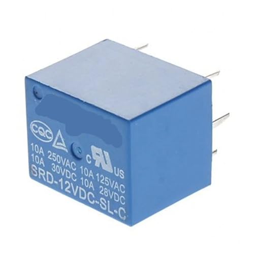 Relais de puissance 12V SRD-12VDC-SL-C à haute capacité de commutation pour automatisme