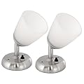RV Reading Lights 12 Volt Interior Bedside Lamps with Switch Wall Sconces Light Fixtures 3000K-Warm White Lighting, 3W, 160 Lumens, 3.2x5.7 inch, Set of 2