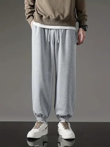 Image of dockstreet Mens Baggy fit Jogger /Sweatpants /Gym Gear, Trouser, Loose Home Relaxed Pants