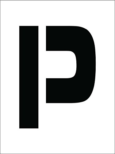 Pochoir Lettre P 20,3 cm National Marker Corp. PMC8-P pour marquage