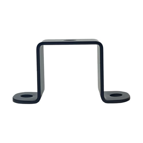 Image of 6 PCS 1.5x1.5 inch Square Pipe Tube Strap Clamps,1.5 inch metal u shaped bracket, steel u clamp bracket for mounting,Black