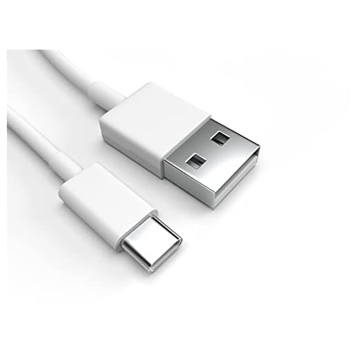Justcom USB-C Ladekabel für Xiaomi Mi A2 Weiß 10 cm Handy Schnellladekabel Datenkabel
